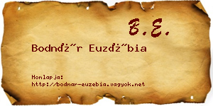 Bodnár Euzébia névjegykártya